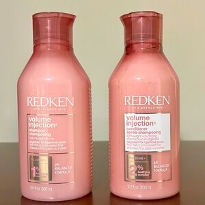 Redken volume injection shampoo & conditioner. 10 fl. Oz each. NEW NEVER OPENED